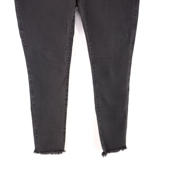 Madewell 10" High-Rise Skinny Jeans Size 29P Raw Hem Fray Button Fly - Picture 5 of 12